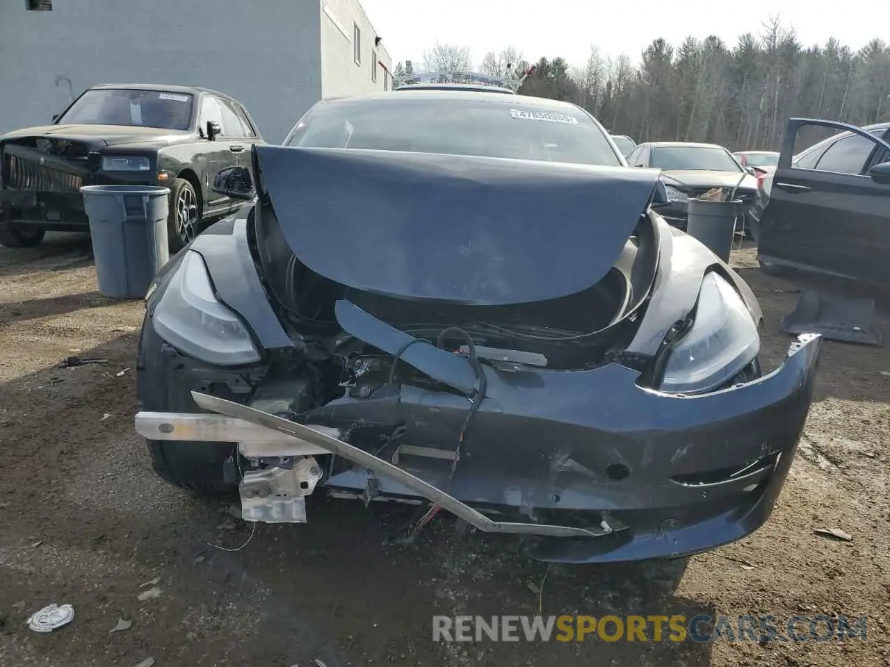 5 fotografías del automóvil dañado 5YJ3E1EB8NF116800 TESLA MODEL 3 2022