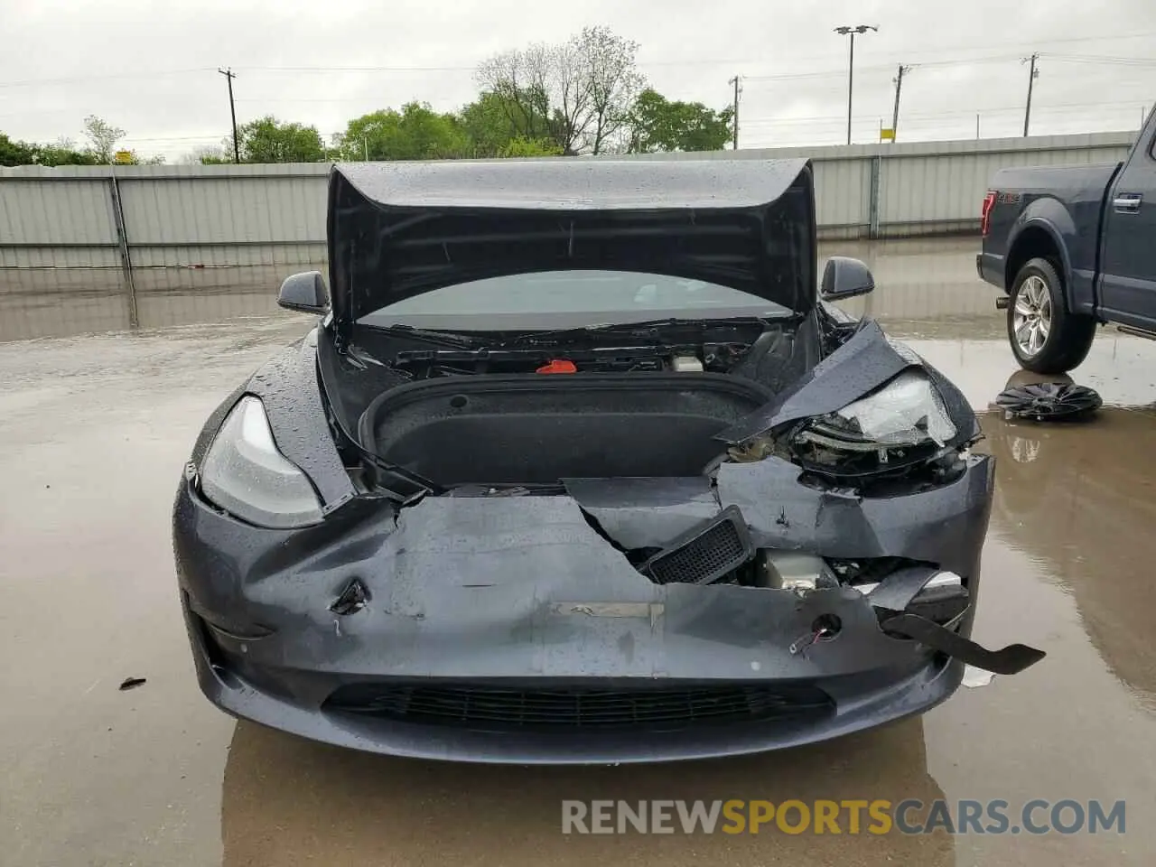 5 fotografías del automóvil dañado 5YJ3E1EB8NF129126 TESLA MODEL 3 2022