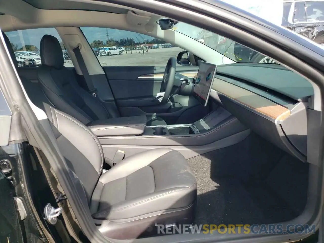 5 fotografías del automóvil dañado 5YJ3E1EB8NF152387 TESLA MODEL 3 2022