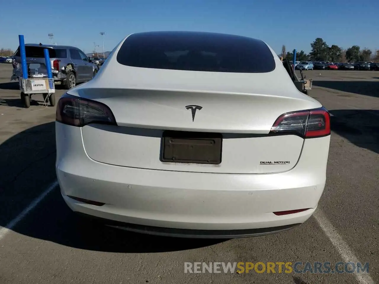 6 fotografías del automóvil dañado 5YJ3E1EB8NF166211 TESLA MODEL 3 2022