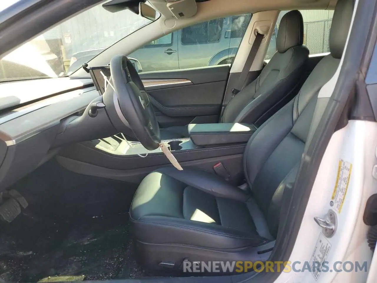 7 fotografías del automóvil dañado 5YJ3E1EB8NF166211 TESLA MODEL 3 2022