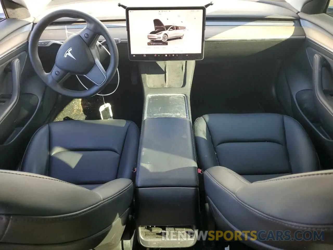 8 fotografías del automóvil dañado 5YJ3E1EB8NF166211 TESLA MODEL 3 2022