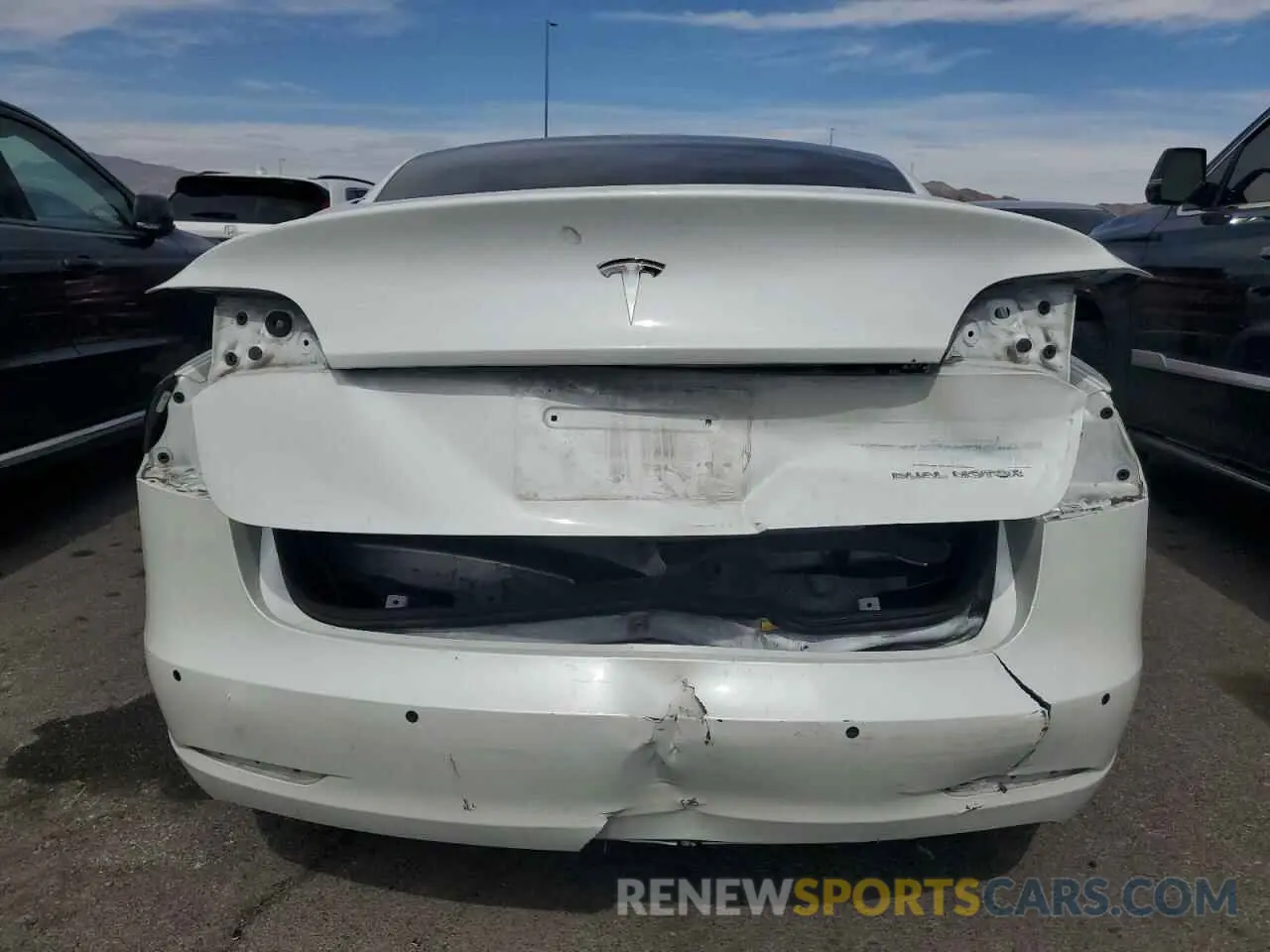 6 fotografías del automóvil dañado 5YJ3E1EB8NF169819 TESLA MODEL 3 2022