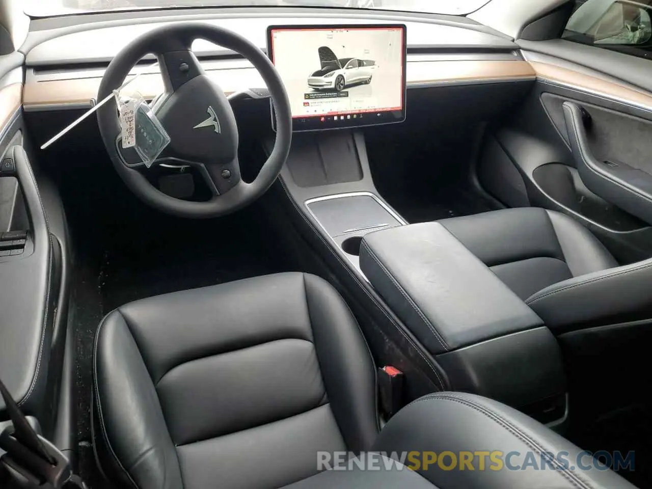 8 fotografías del automóvil dañado 5YJ3E1EB8NF169819 TESLA MODEL 3 2022