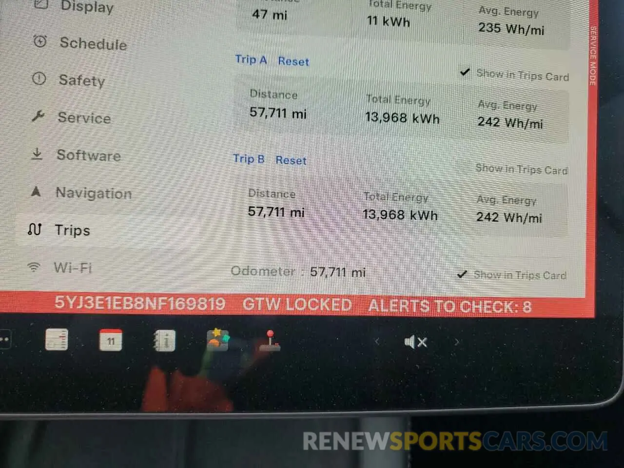9 fotografías del automóvil dañado 5YJ3E1EB8NF169819 TESLA MODEL 3 2022