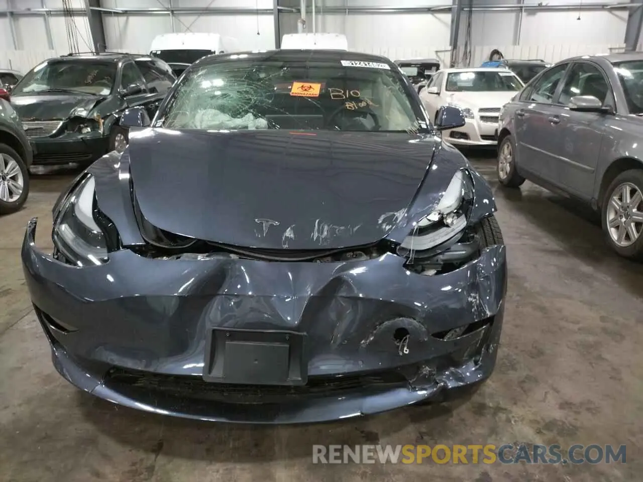 9 fotografías del automóvil dañado 5YJ3E1EB8NF185468 TESLA MODEL 3 2022