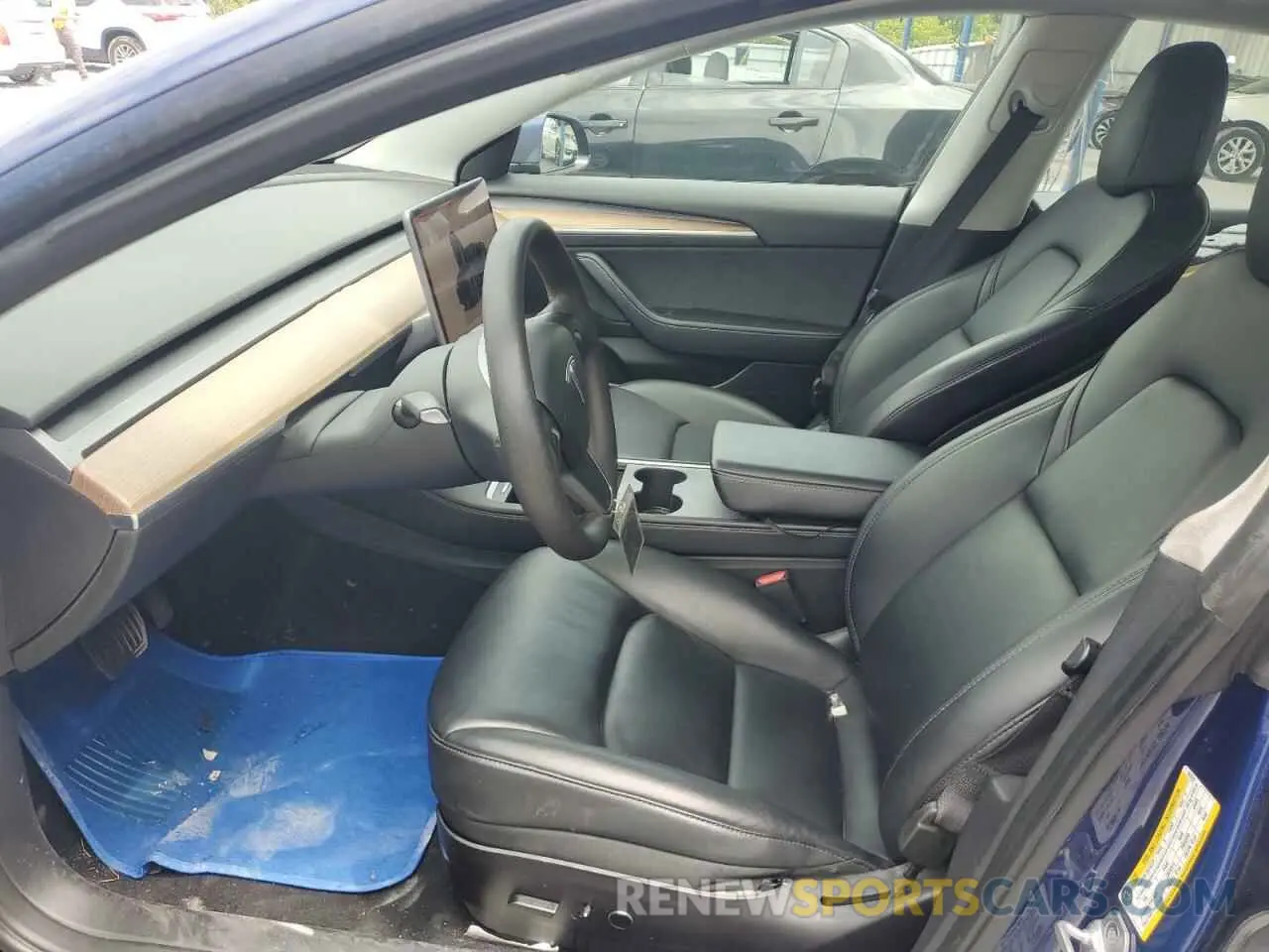 7 fotografías del automóvil dañado 5YJ3E1EB8NF188029 TESLA MODEL 3 2022