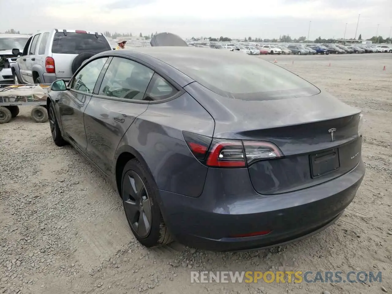 3 fotografías del automóvil dañado 5YJ3E1EB8NF188497 TESLA MODEL 3 2022