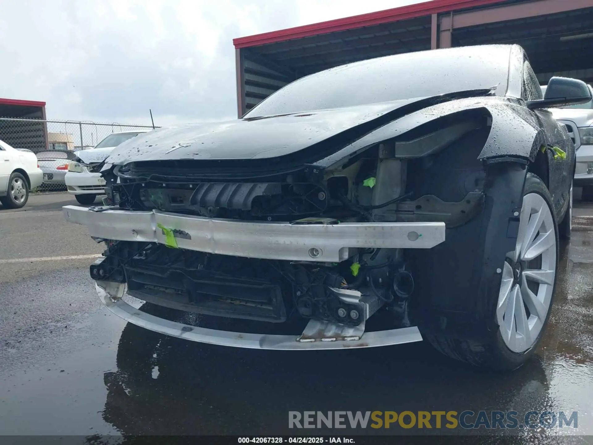 10 fotografías del automóvil dañado 5YJ3E1EB8NF197023 TESLA MODEL 3 2022