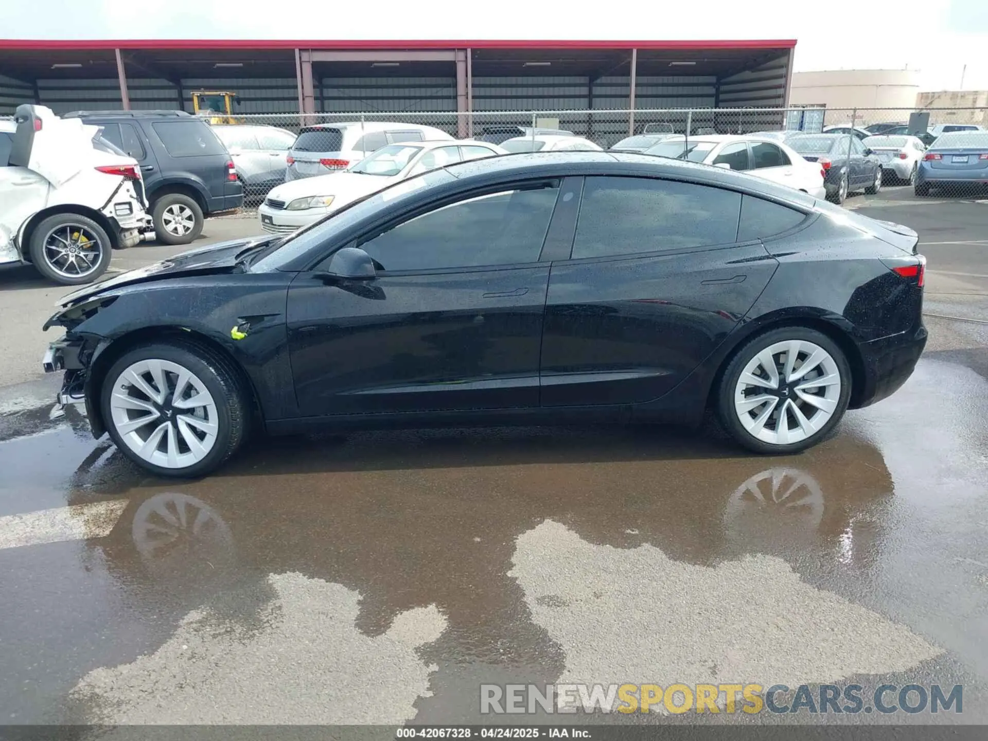 15 fotografías del automóvil dañado 5YJ3E1EB8NF197023 TESLA MODEL 3 2022