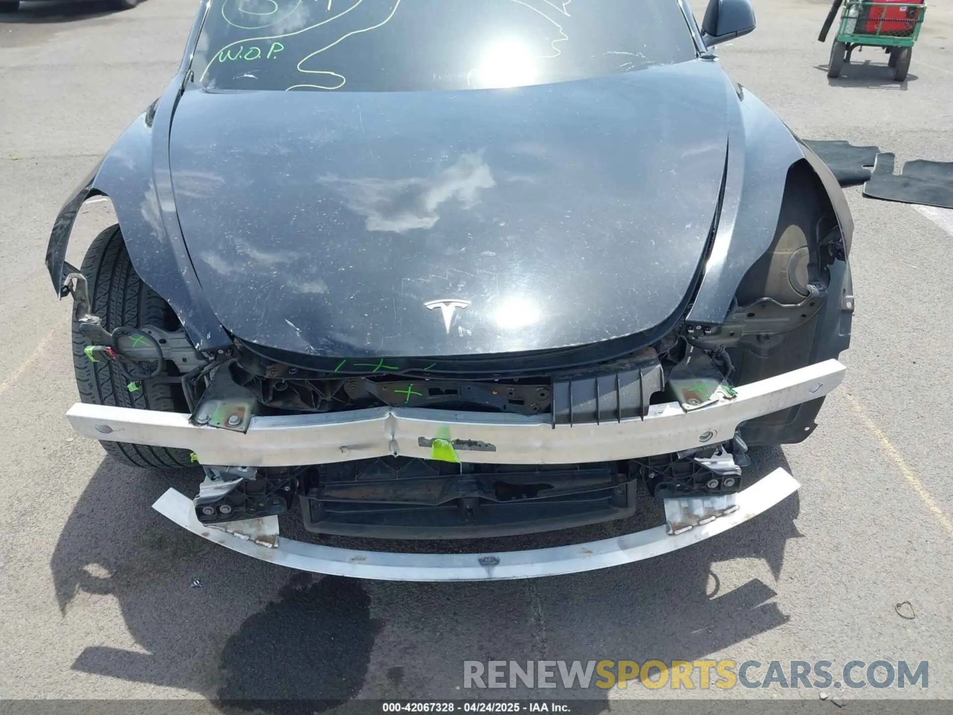 6 fotografías del automóvil dañado 5YJ3E1EB8NF197023 TESLA MODEL 3 2022