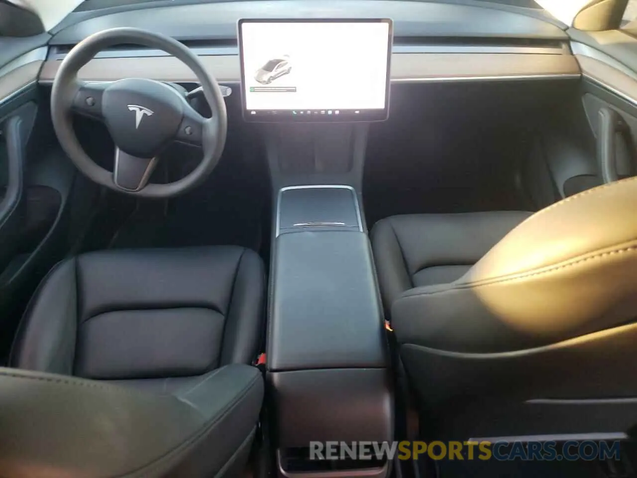 8 fotografías del automóvil dañado 5YJ3E1EB8NF202091 TESLA MODEL 3 2022