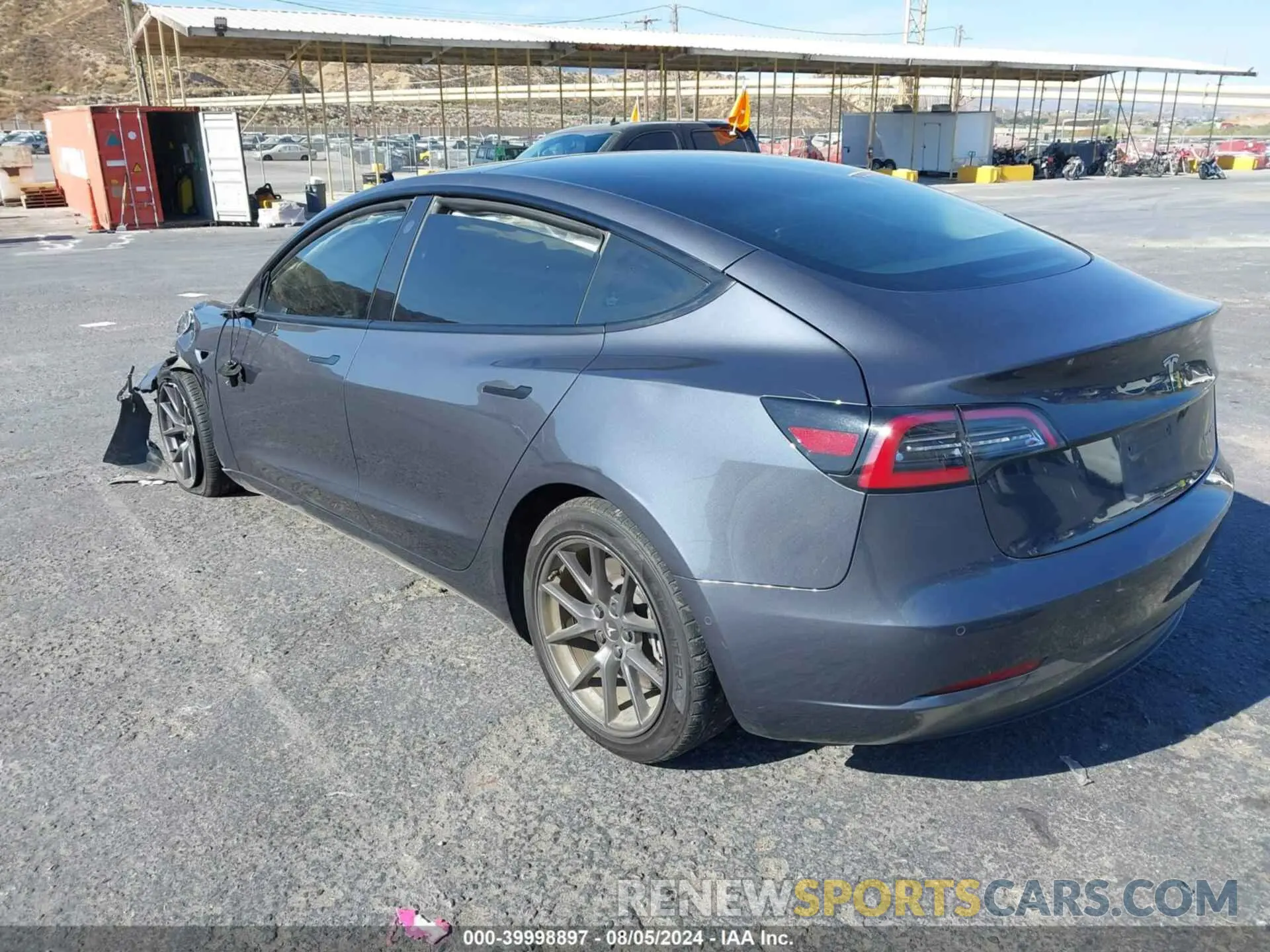 3 fotografías del automóvil dañado 5YJ3E1EB8NF206593 TESLA MODEL 3 2022