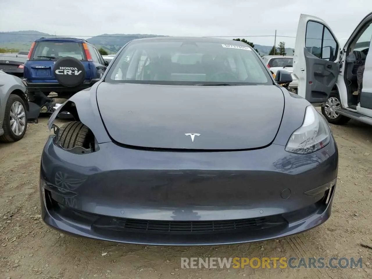 5 fotografías del automóvil dañado 5YJ3E1EB8NF207145 TESLA MODEL 3 2022