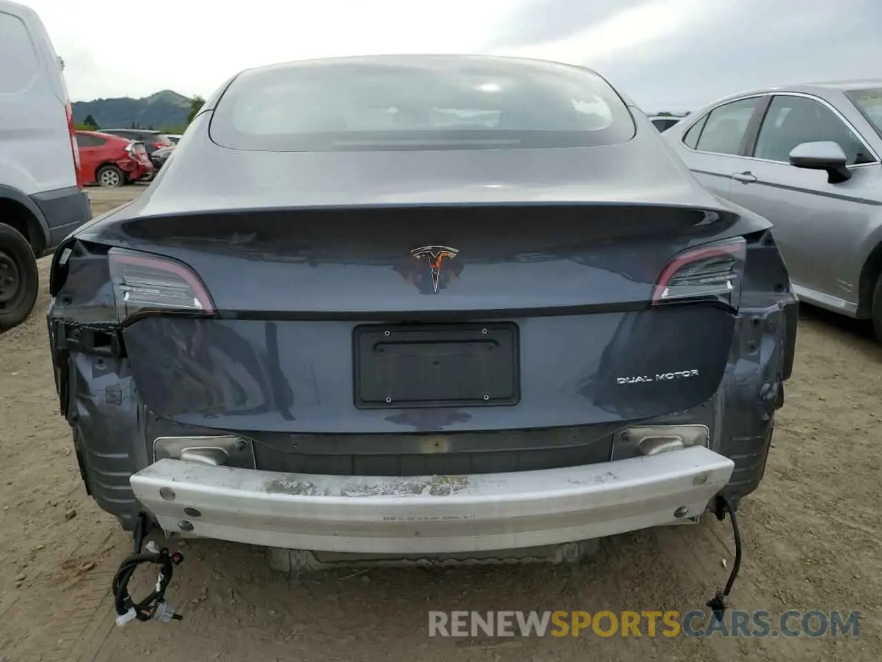 6 fotografías del automóvil dañado 5YJ3E1EB8NF207145 TESLA MODEL 3 2022