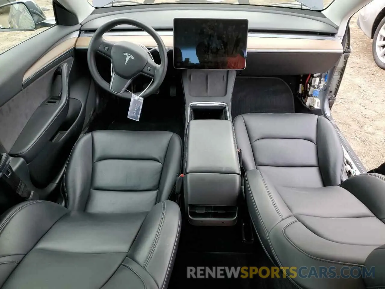 8 fotografías del automóvil dañado 5YJ3E1EB8NF207145 TESLA MODEL 3 2022