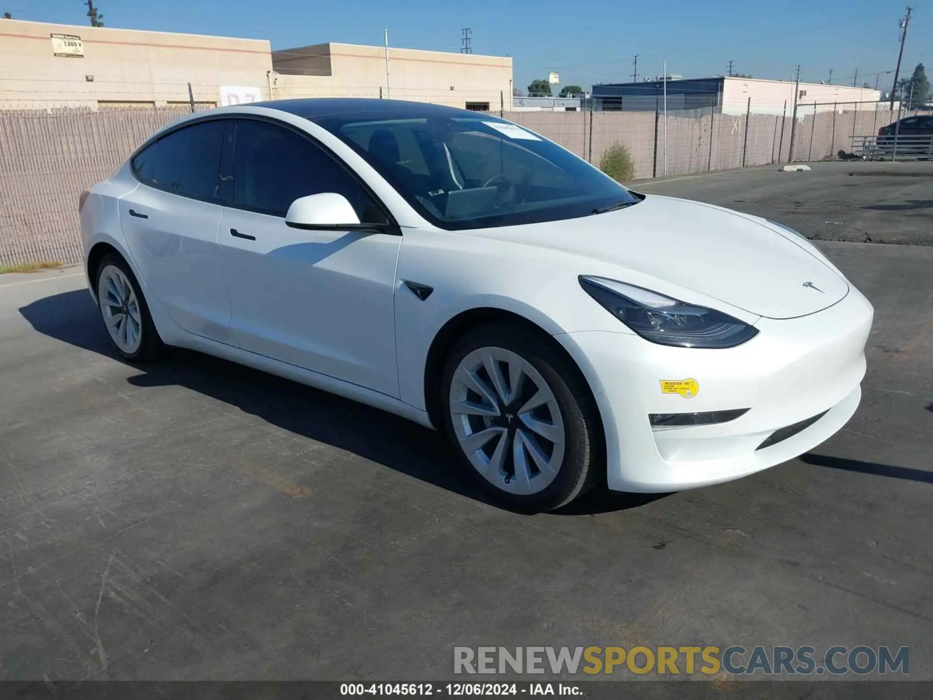 1 fotografías del automóvil dañado 5YJ3E1EB8NF212071 TESLA MODEL 3 2022