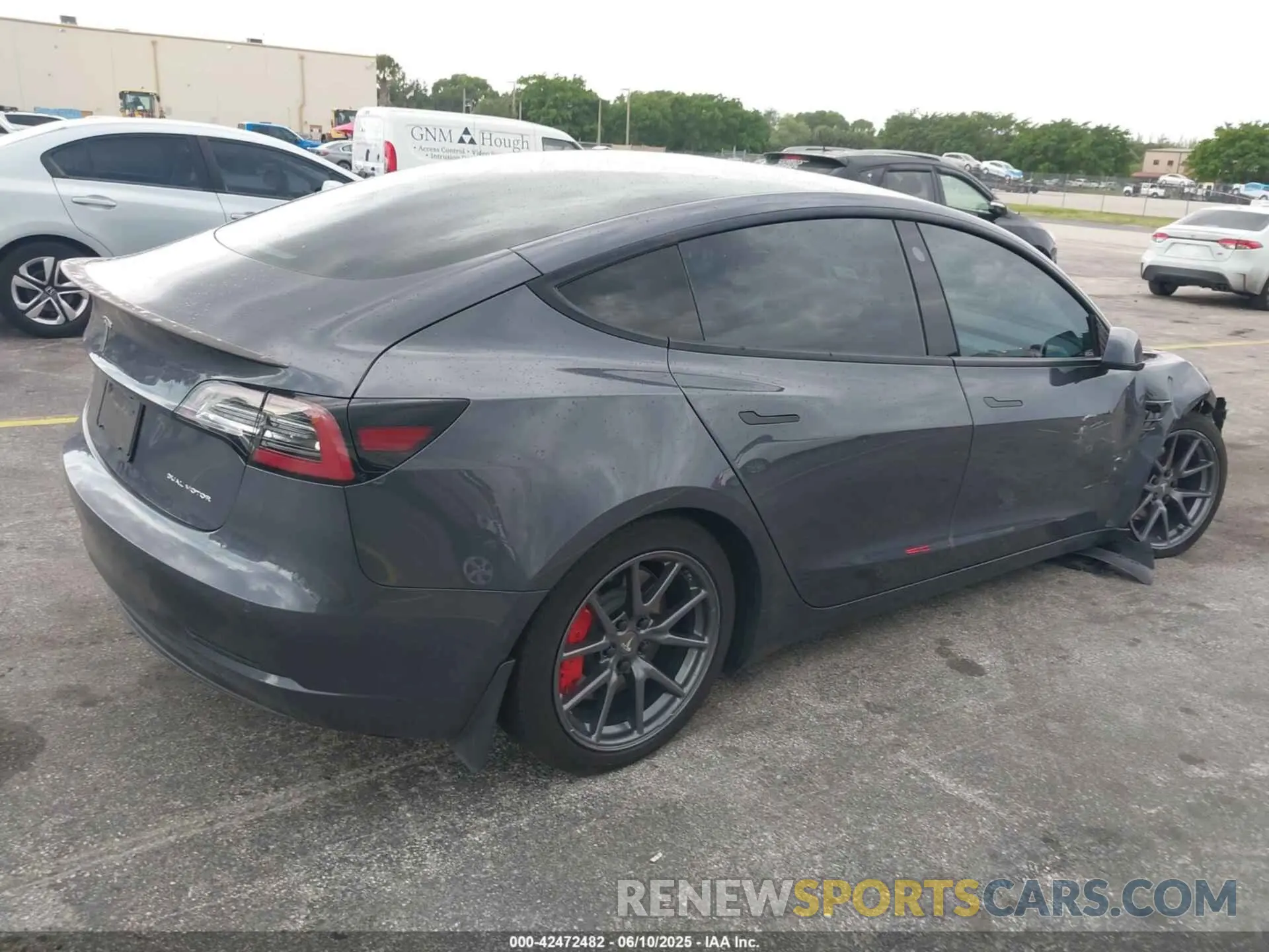 4 fotografías del automóvil dañado 5YJ3E1EB8NF247242 TESLA MODEL 3 2022
