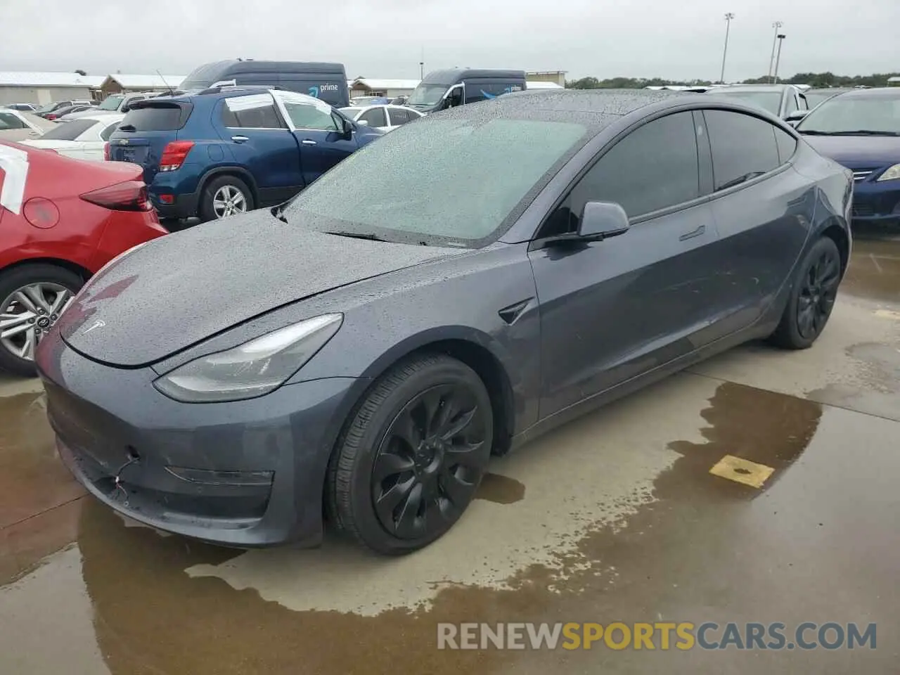 1 fotografías del automóvil dañado 5YJ3E1EB8NF248763 TESLA MODEL 3 2022