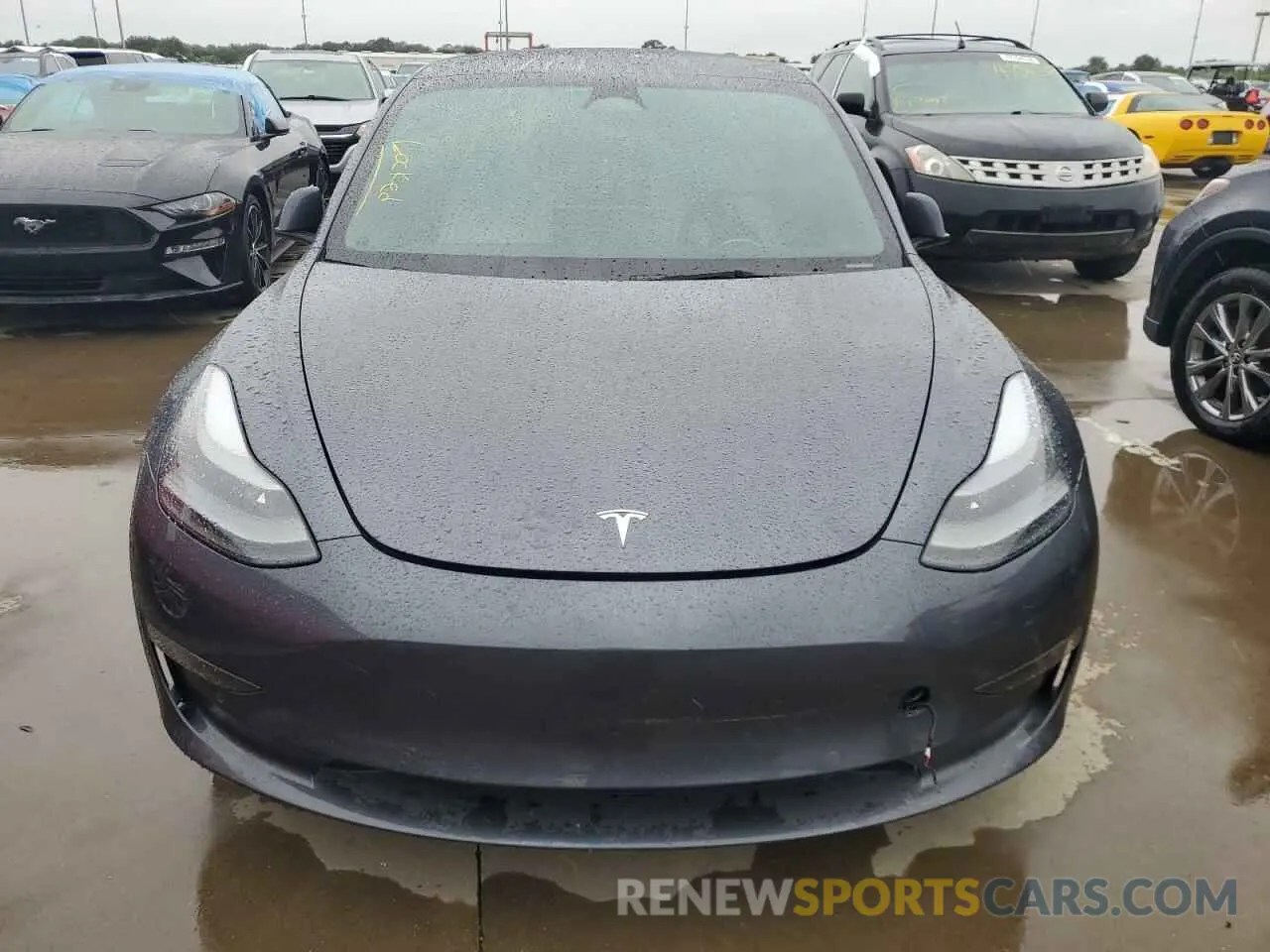 5 fotografías del automóvil dañado 5YJ3E1EB8NF248763 TESLA MODEL 3 2022