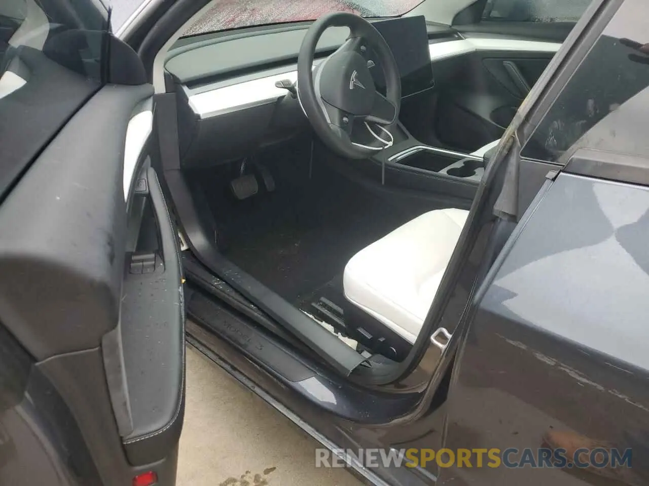 8 fotografías del automóvil dañado 5YJ3E1EB8NF248763 TESLA MODEL 3 2022