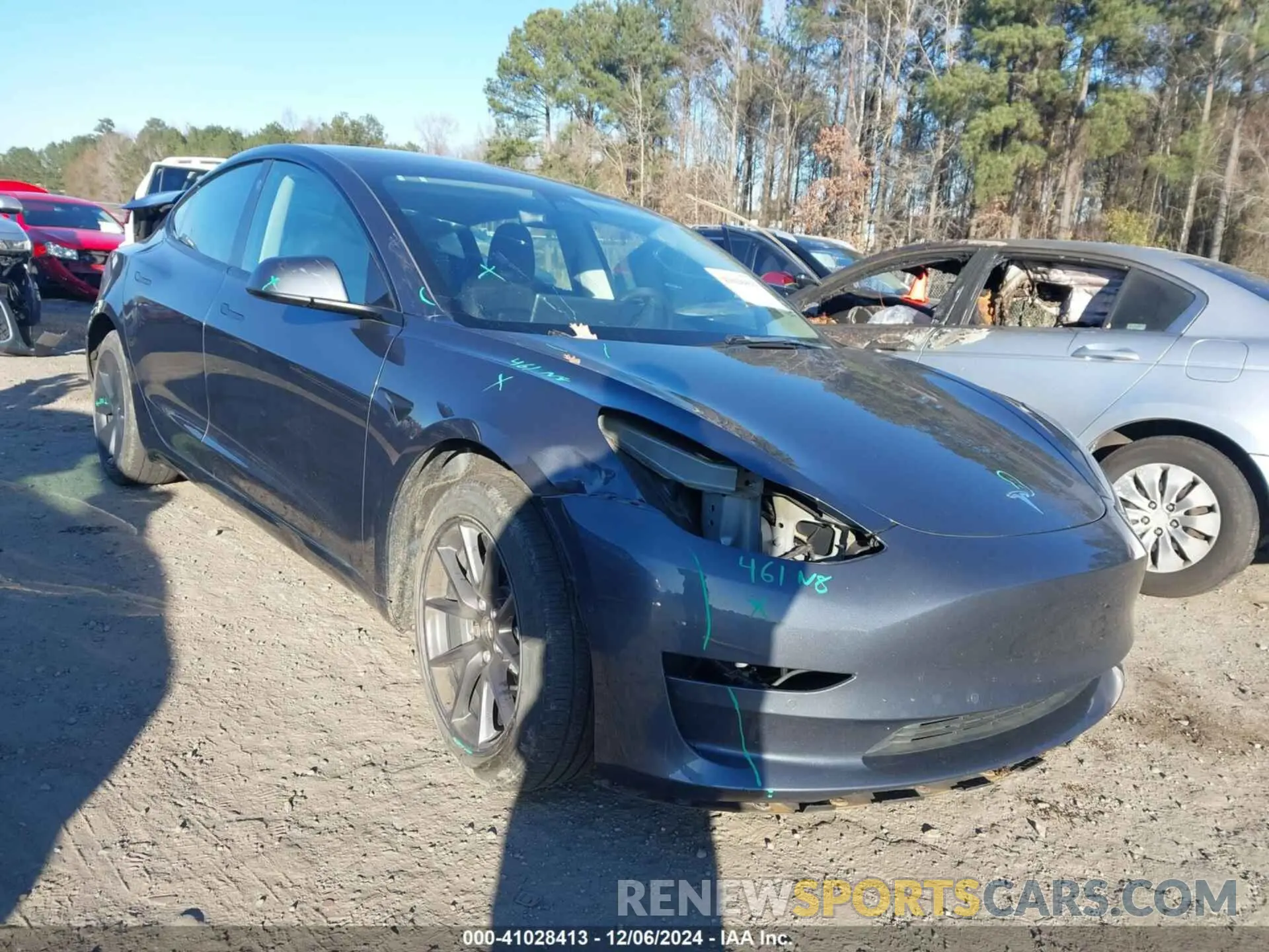 1 fotografías del automóvil dañado 5YJ3E1EB8NF255597 TESLA MODEL 3 2022