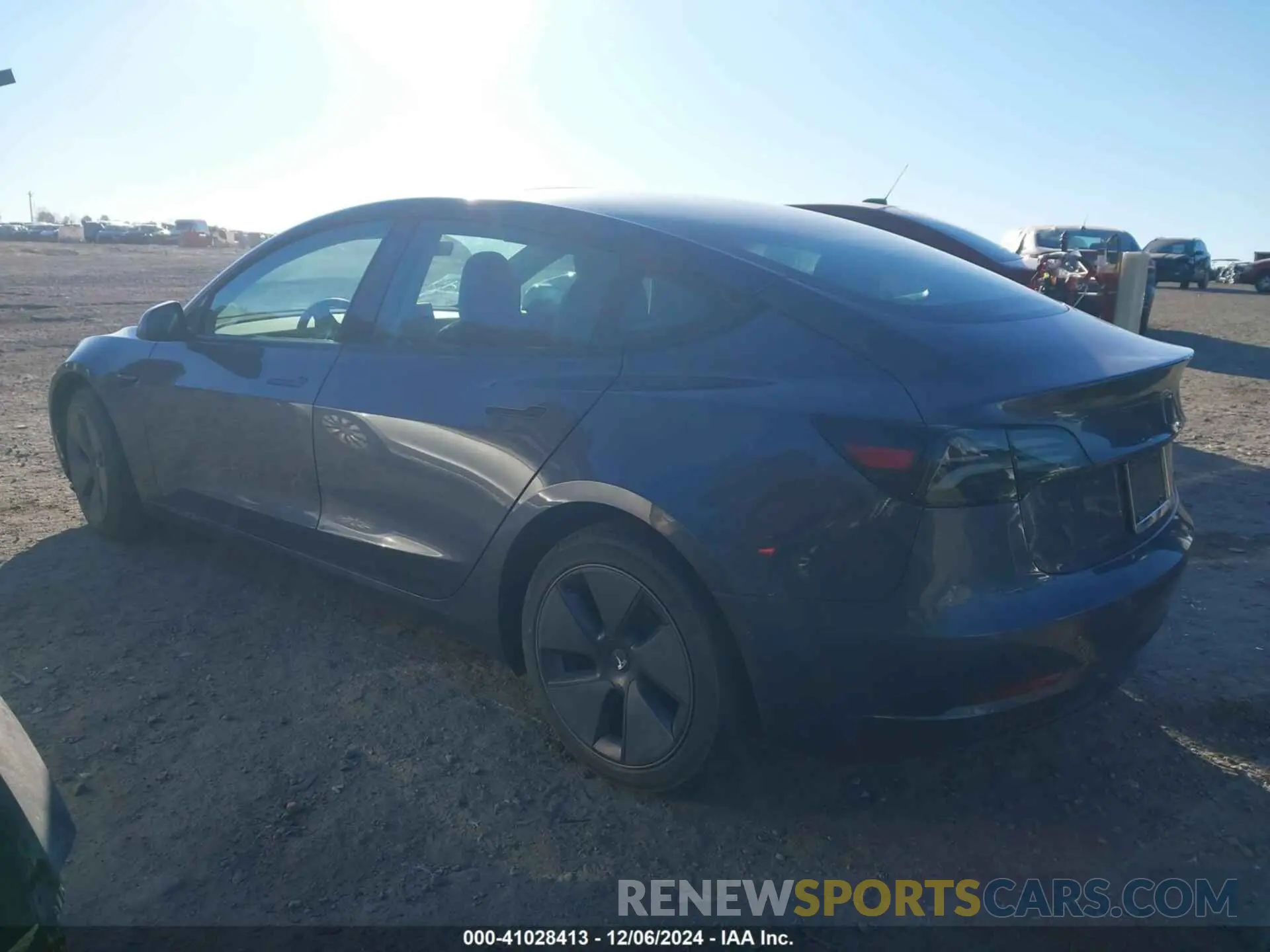 3 fotografías del automóvil dañado 5YJ3E1EB8NF255597 TESLA MODEL 3 2022