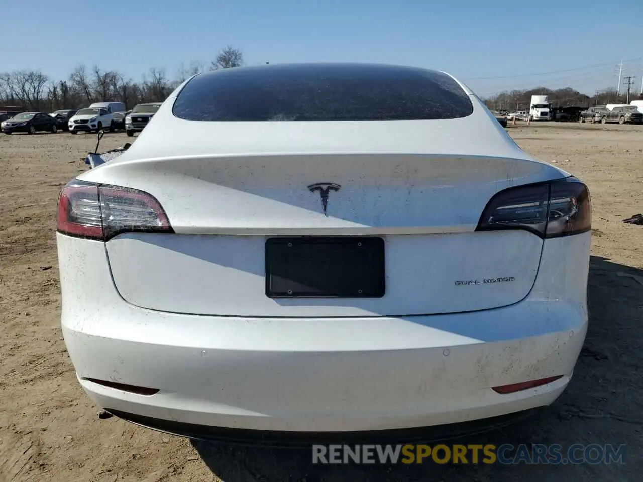 6 fotografías del automóvil dañado 5YJ3E1EB8NF273050 TESLA MODEL 3 2022