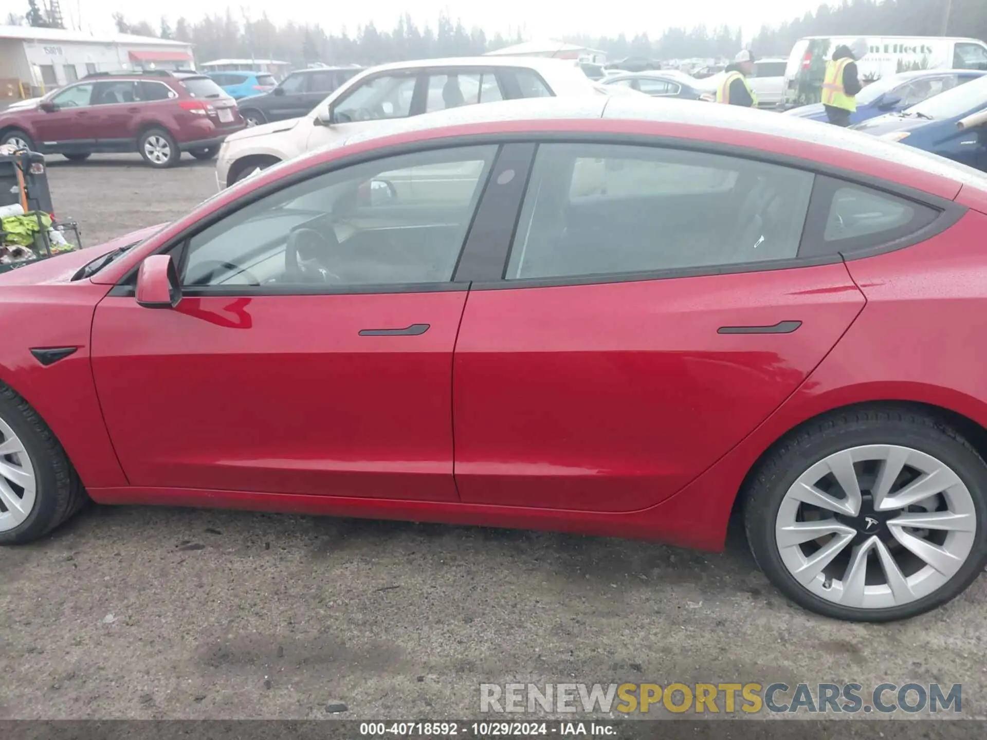 14 fotografías del automóvil dañado 5YJ3E1EB8NF273081 TESLA MODEL 3 2022
