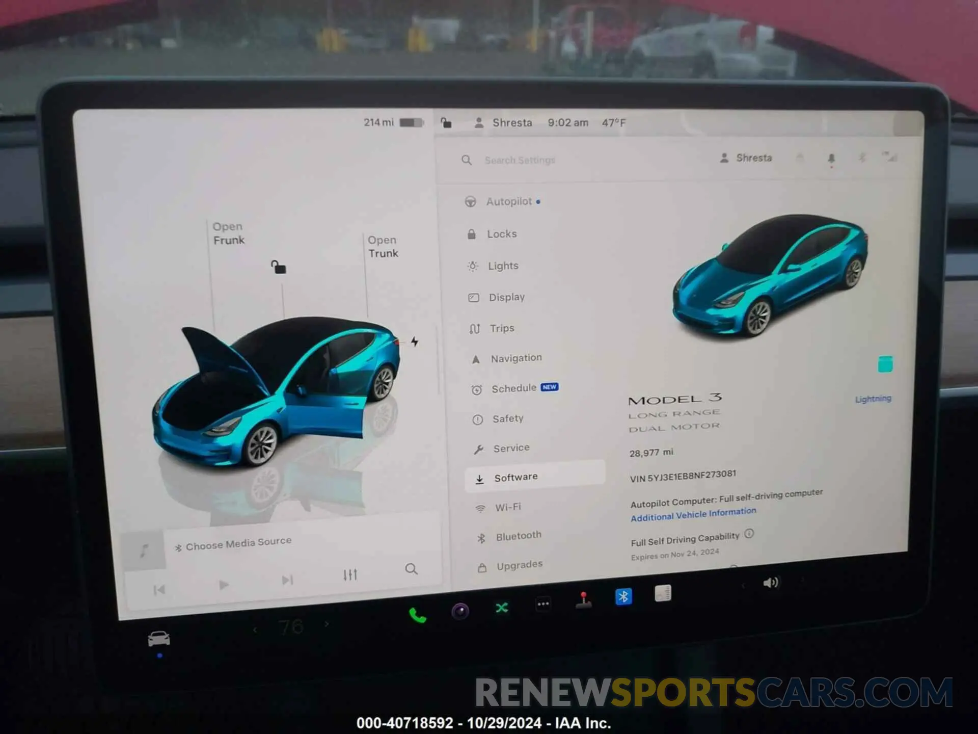 7 fotografías del automóvil dañado 5YJ3E1EB8NF273081 TESLA MODEL 3 2022