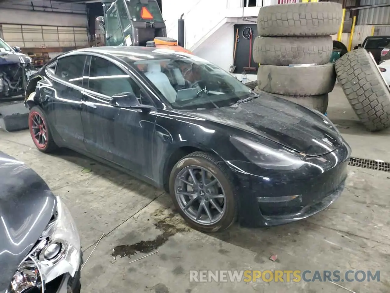 4 fotografías del automóvil dañado 5YJ3E1EB8NF277115 TESLA MODEL 3 2022
