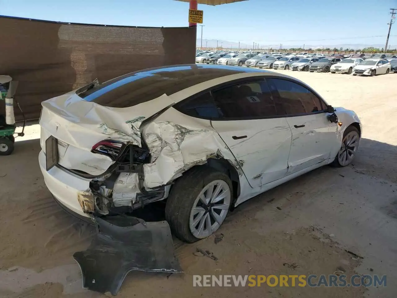 3 fotografías del automóvil dañado 5YJ3E1EB8NF297400 TESLA MODEL 3 2022
