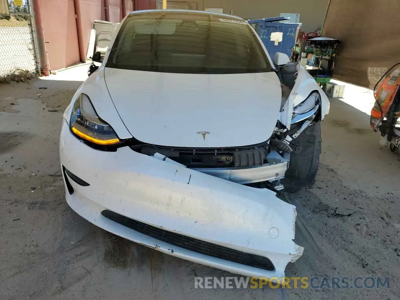 5 fotografías del automóvil dañado 5YJ3E1EB8NF297400 TESLA MODEL 3 2022