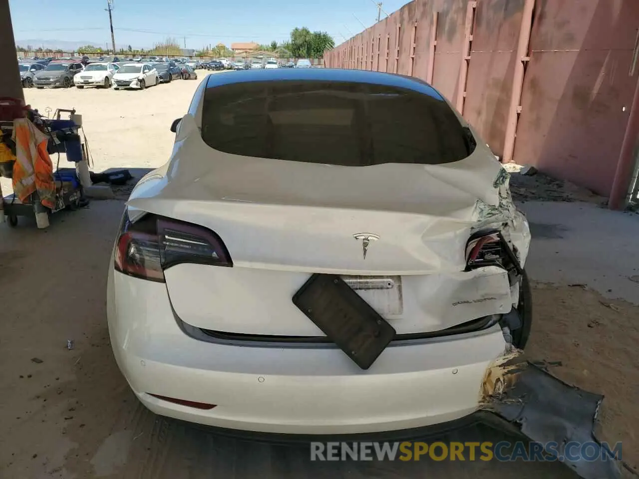 6 fotografías del automóvil dañado 5YJ3E1EB8NF297400 TESLA MODEL 3 2022