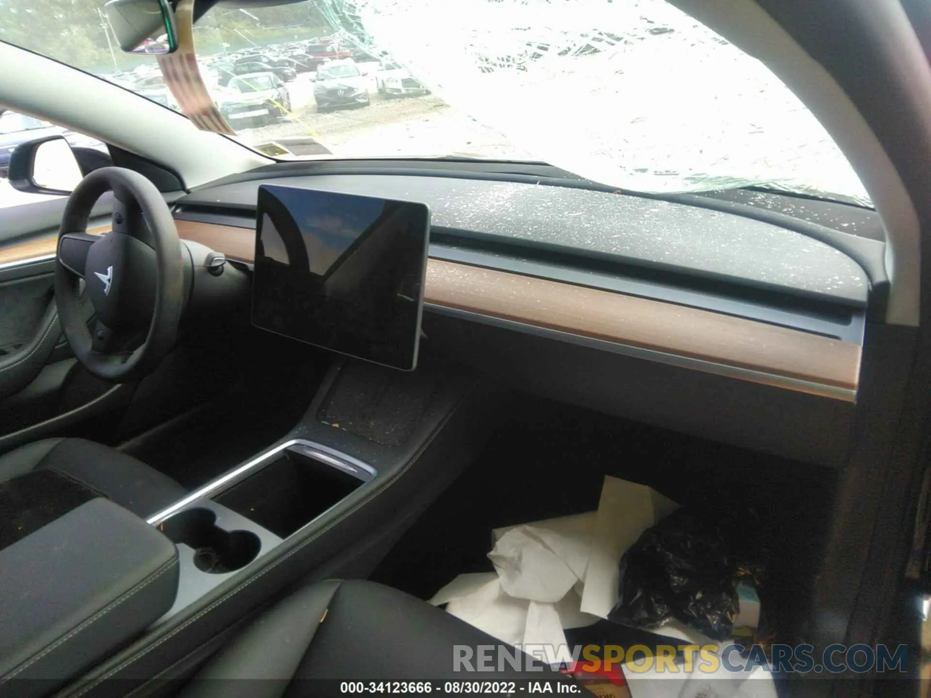 5 fotografías del automóvil dañado 5YJ3E1EB8NF311425 TESLA MODEL 3 2022
