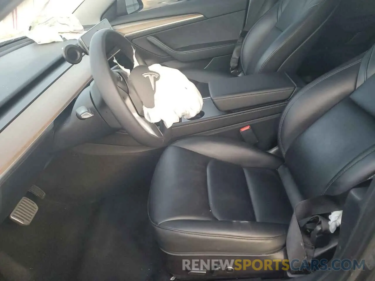 7 fotografías del automóvil dañado 5YJ3E1EB8NF315197 TESLA MODEL 3 2022