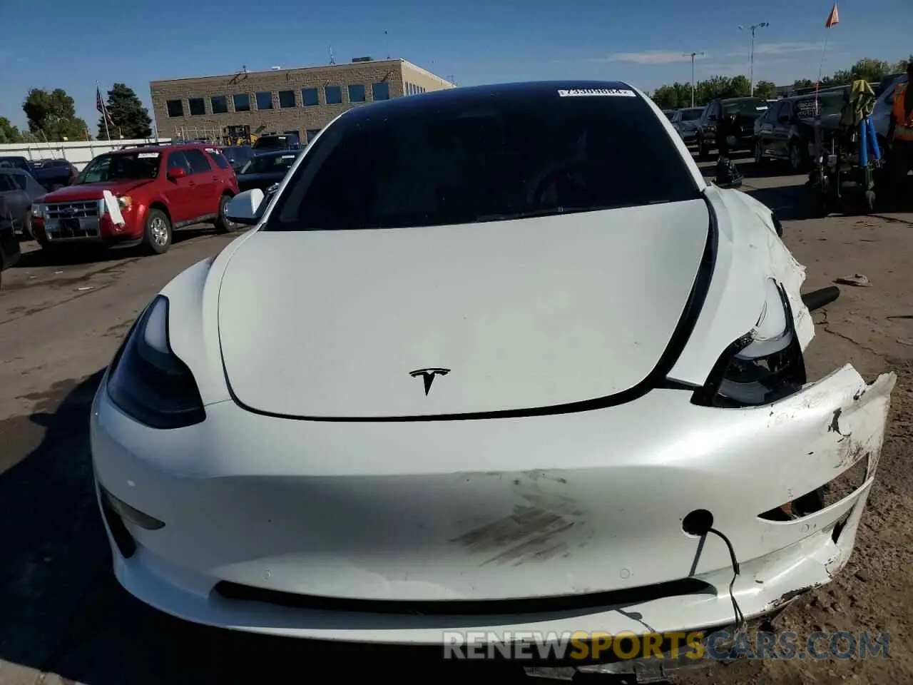 5 fotografías del automóvil dañado 5YJ3E1EB8NF315619 TESLA MODEL 3 2022