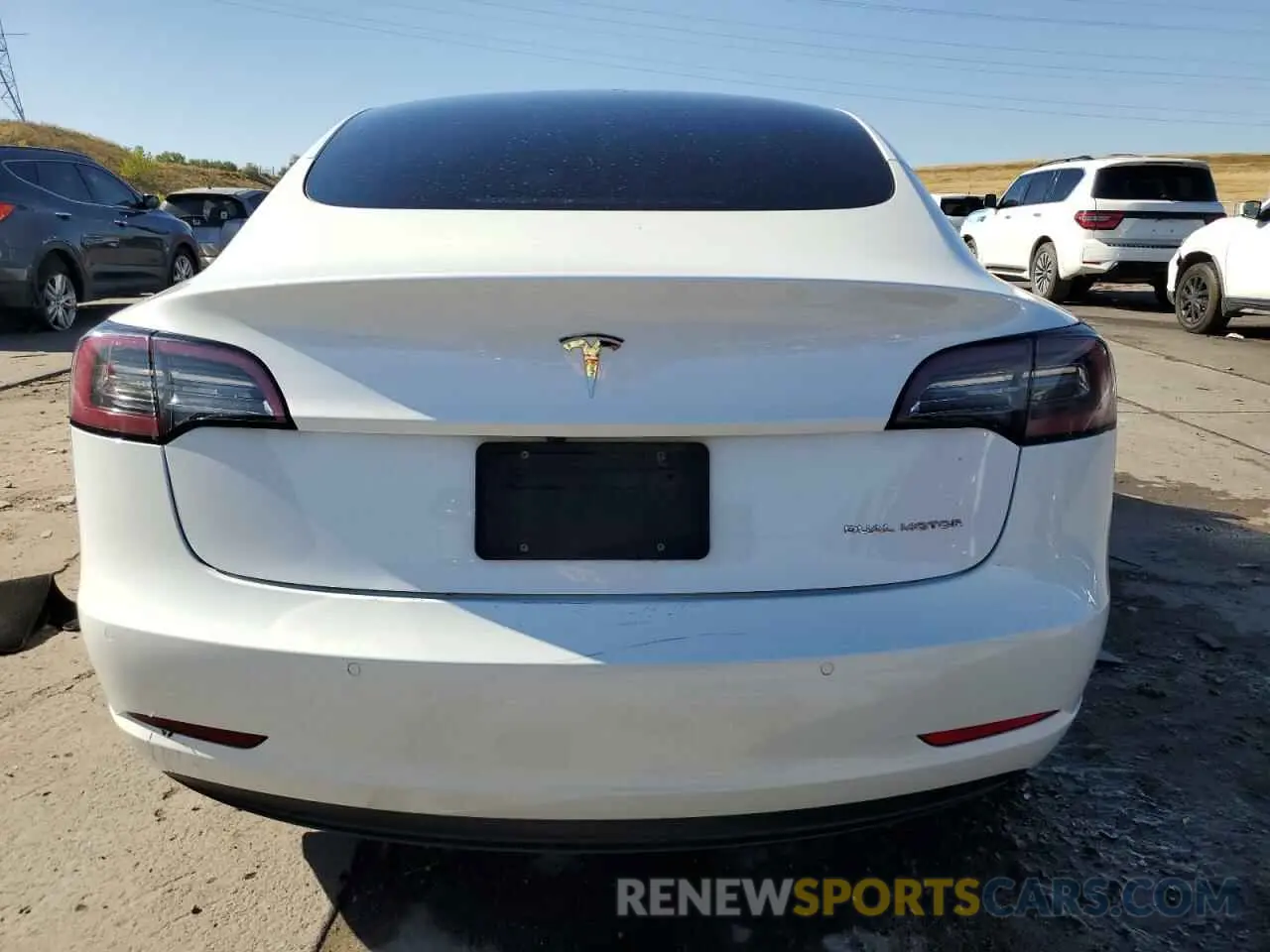6 fotografías del automóvil dañado 5YJ3E1EB8NF315619 TESLA MODEL 3 2022