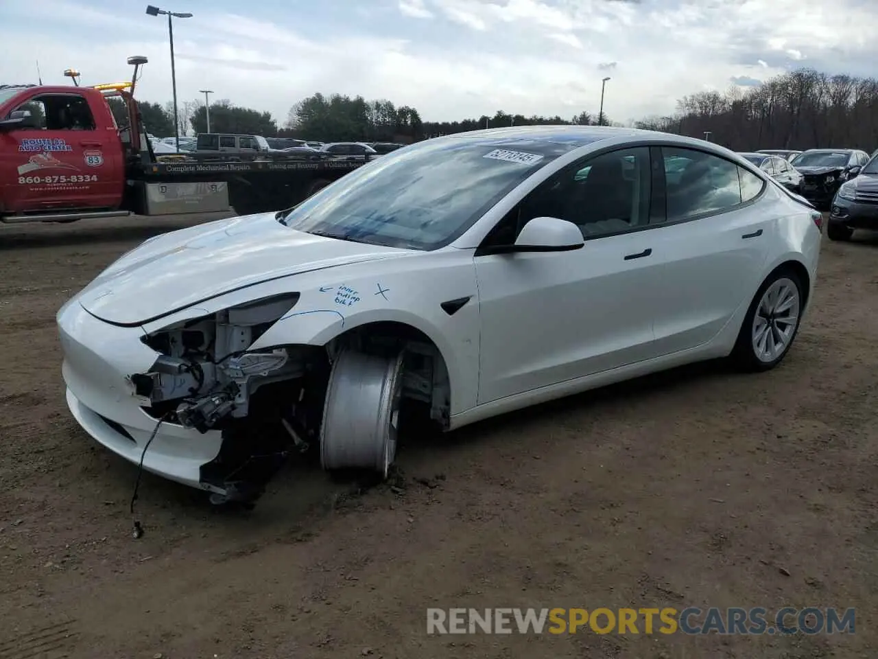 1 fotografías del automóvil dañado 5YJ3E1EB8NF338169 TESLA MODEL 3 2022