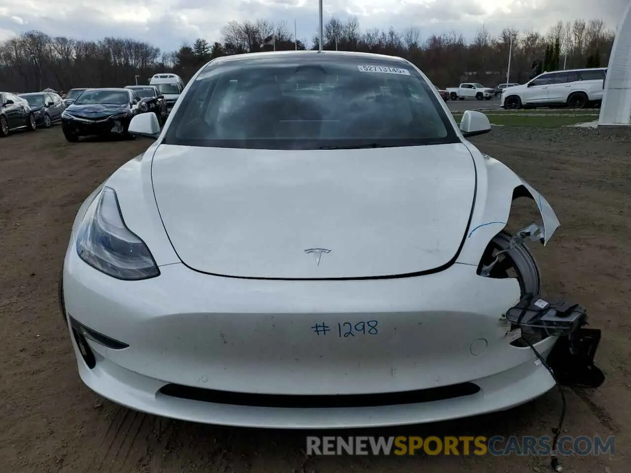 5 fotografías del automóvil dañado 5YJ3E1EB8NF338169 TESLA MODEL 3 2022