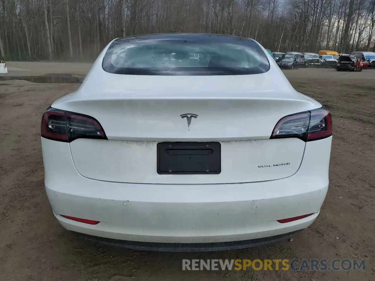 6 fotografías del automóvil dañado 5YJ3E1EB8NF338169 TESLA MODEL 3 2022