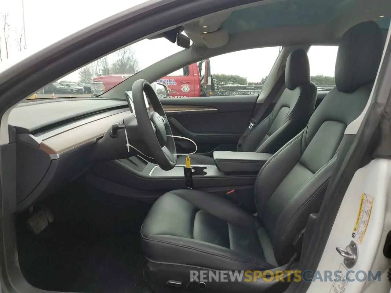 7 fotografías del automóvil dañado 5YJ3E1EB8NF338169 TESLA MODEL 3 2022