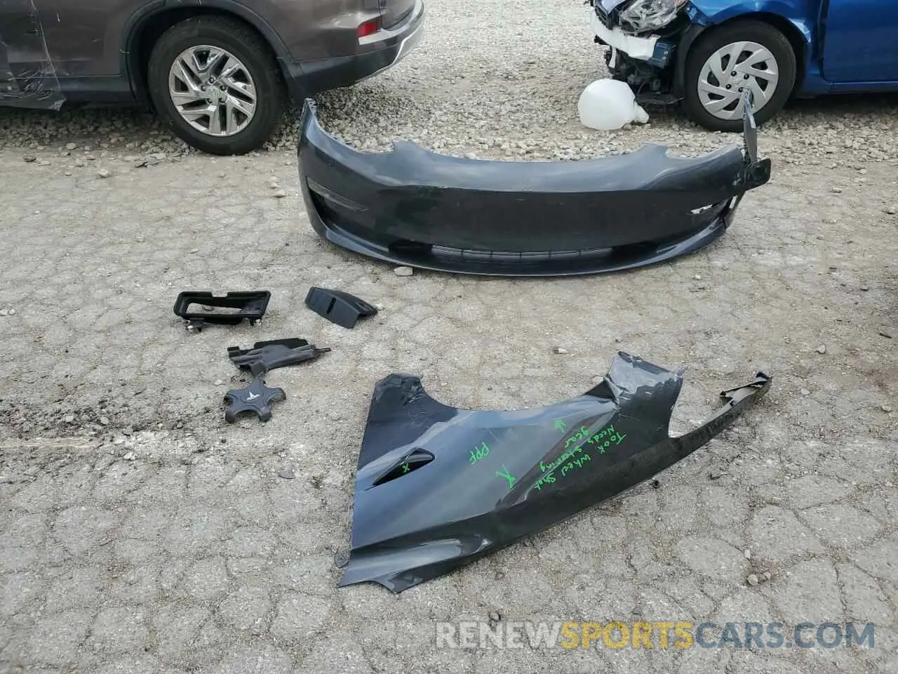 12 fotografías del automóvil dañado 5YJ3E1EB8NF344358 TESLA MODEL 3 2022