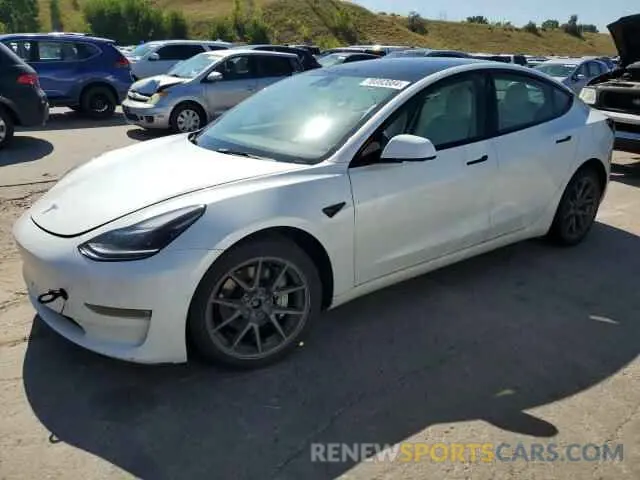 1 fotografías del automóvil dañado 5YJ3E1EB8NF346577 TESLA MODEL 3 2022