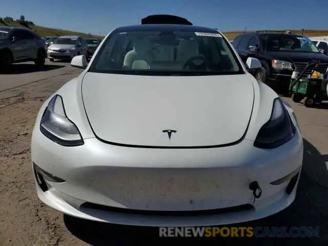 5 fotografías del automóvil dañado 5YJ3E1EB8NF346577 TESLA MODEL 3 2022