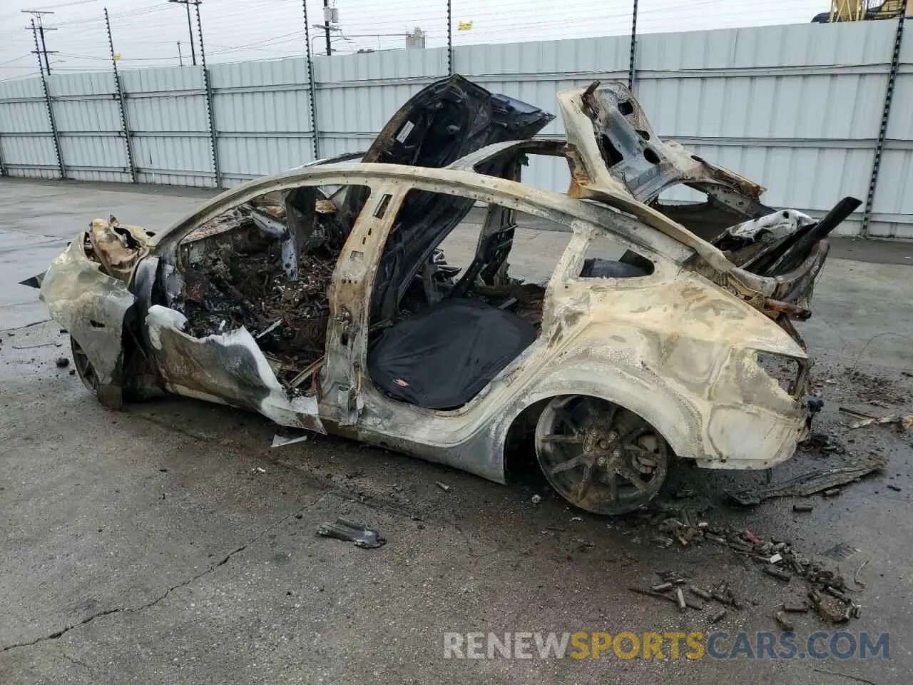 2 fotografías del automóvil dañado 5YJ3E1EB8NF350919 TESLA MODEL 3 2022