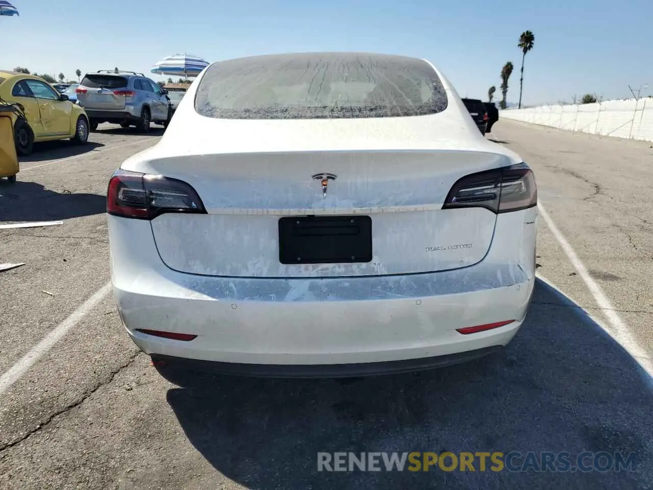 6 fotografías del automóvil dañado 5YJ3E1EB8NF357630 TESLA MODEL 3 2022