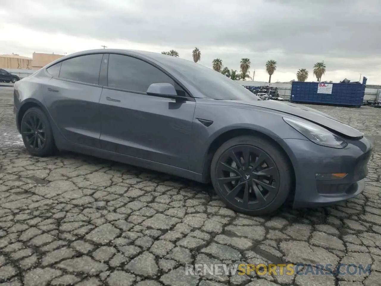 4 fotografías del automóvil dañado 5YJ3E1EB9NF117339 TESLA MODEL 3 2022