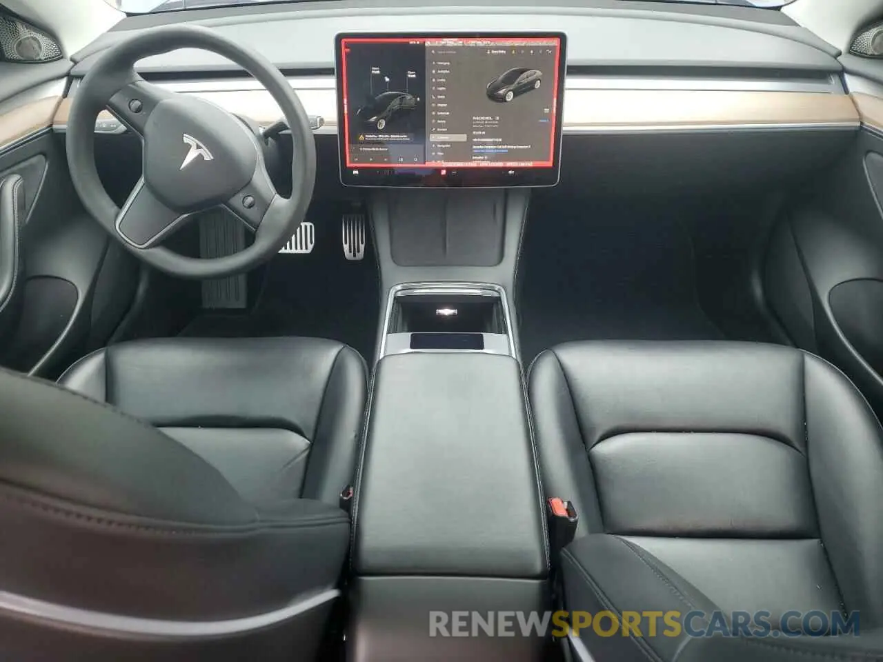 8 fotografías del automóvil dañado 5YJ3E1EB9NF117339 TESLA MODEL 3 2022