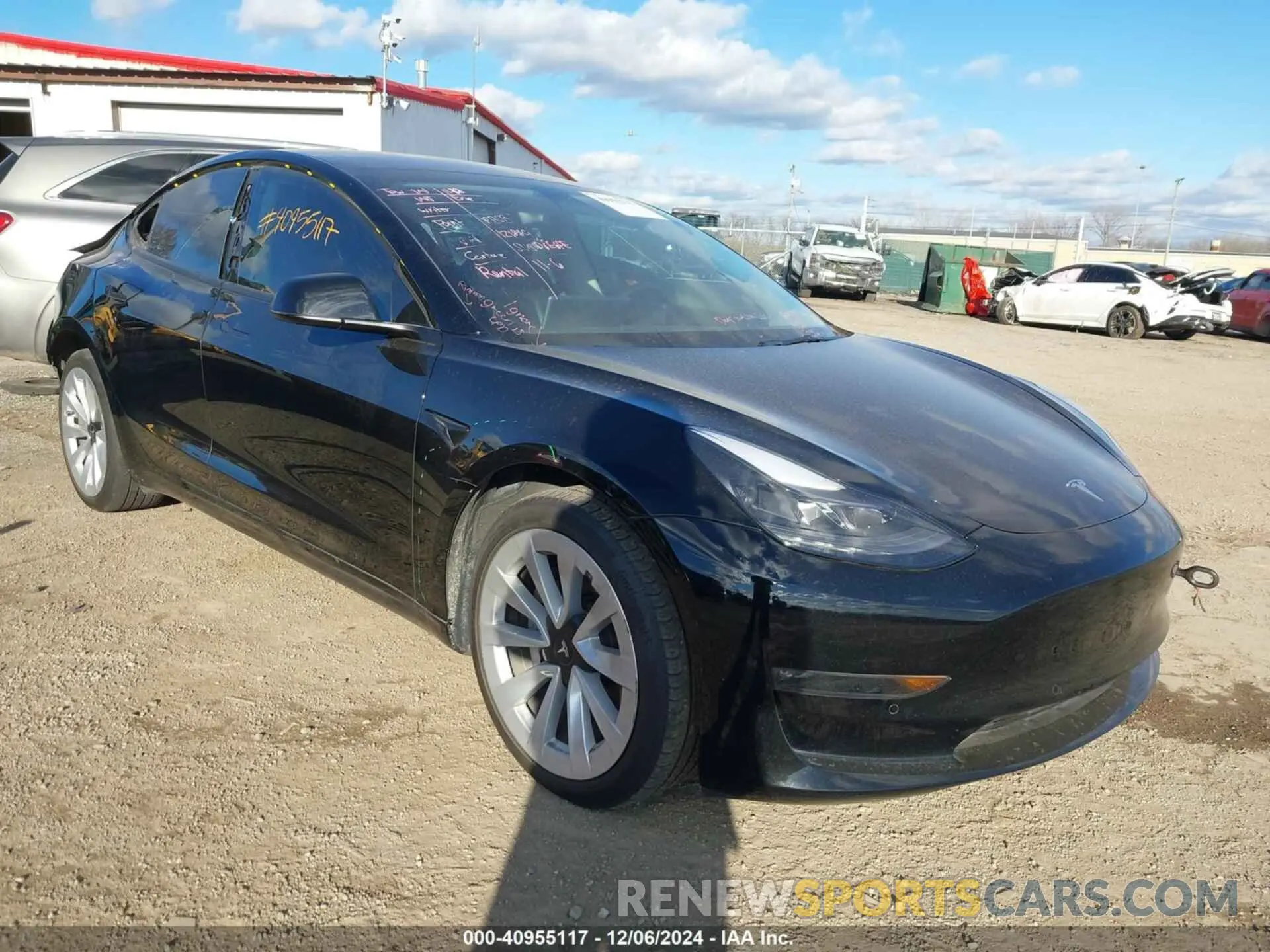1 fotografías del automóvil dañado 5YJ3E1EB9NF121889 TESLA MODEL 3 2022